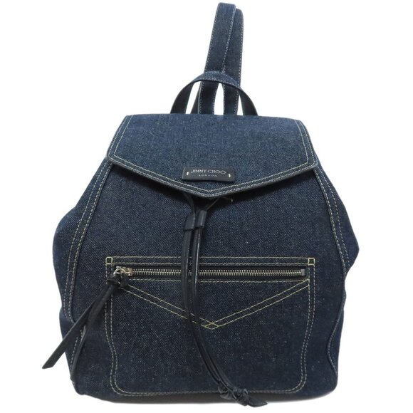 JIMMY CHOO Navy Backpack - Picture 1 of 11